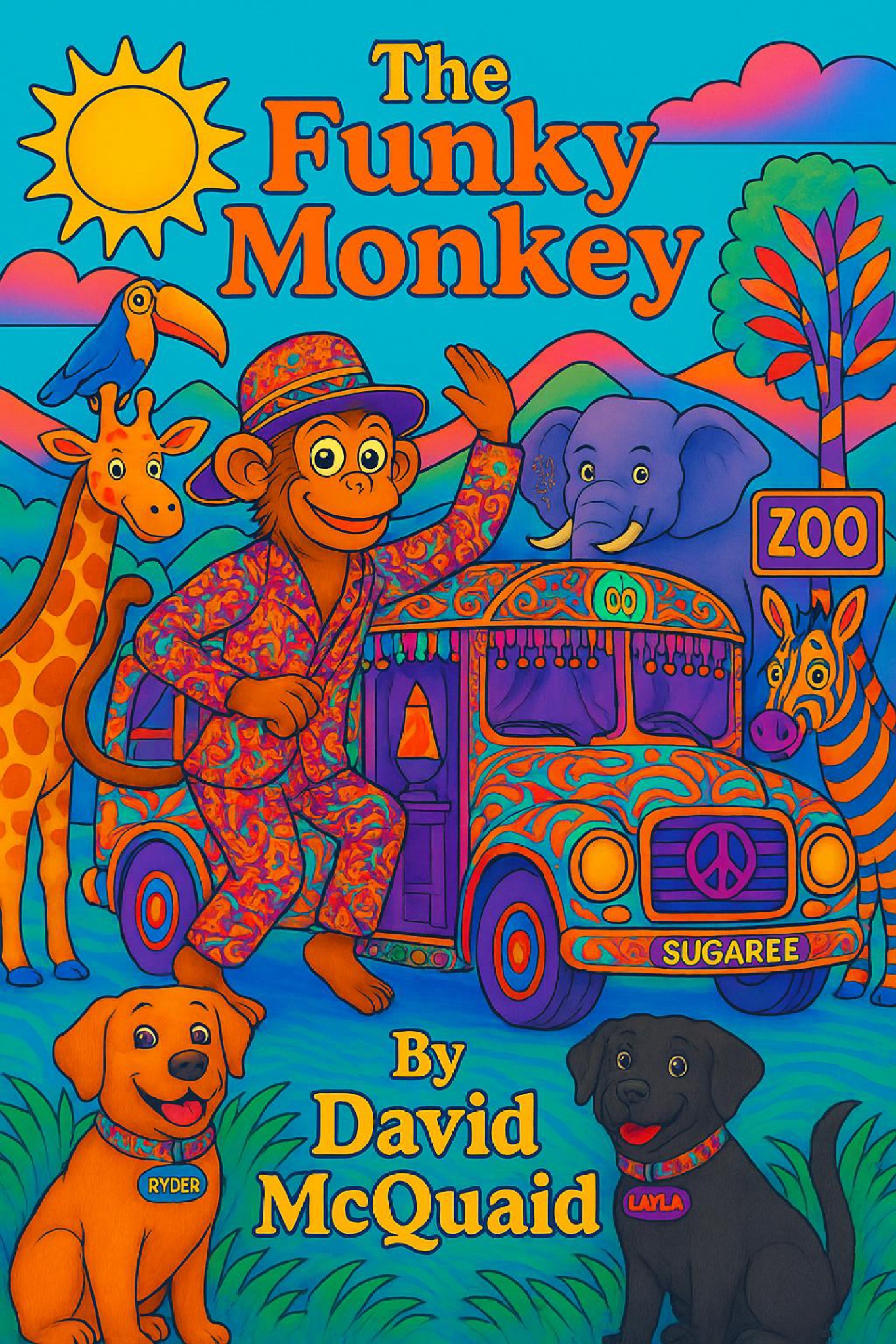 The Funky Monkey book cover by David McQuaid